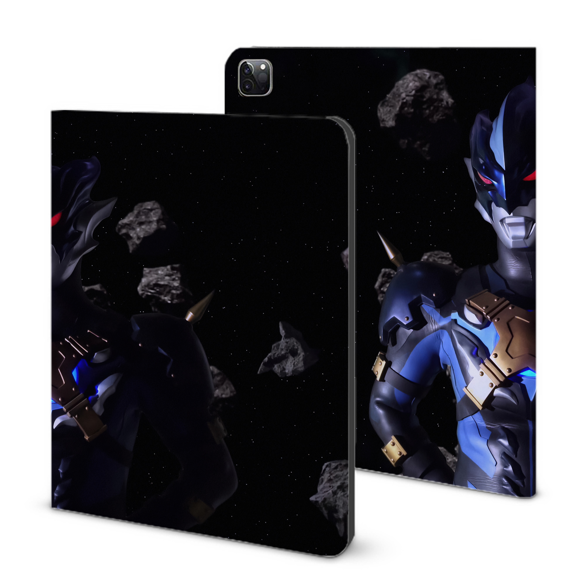 （画像用） ウルトラマン Ultraman IPad ケース ブック型 PUレザー TPU 耐衝撃 軽量 薄型 ペン収納なし 全面保護 IPad 各モデル対応